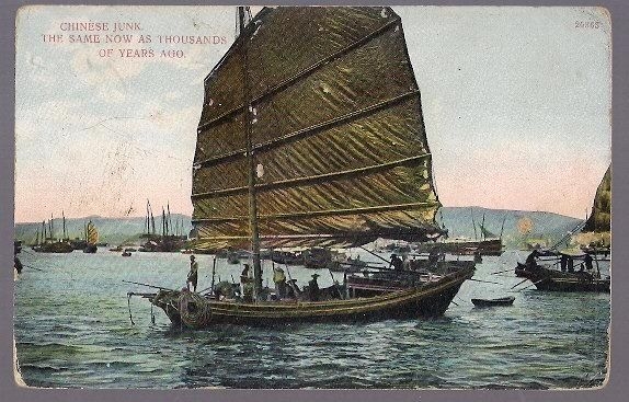 China Old Postcard CHINESE JUNK Boat, as 1000 Years Ago_01.jpg